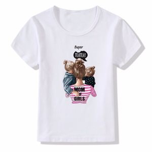 Zomer Super Mom Gedrukt kindercasual Fashion Children T-Shirt Boys Girls Korte Mouw Top kindermode Casual Girls Boys T-shirts