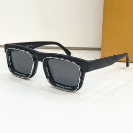 Lunettes de soleil Super Vision Summer Fashion Black Rubber Cadre Fashion Vanguard Style Sunglasses