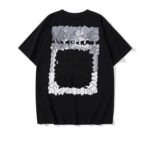 Zomer T Heren Dames Designersoff T-shirts Losse T-shirts Tops Man Casual Shirt S Kleding Streetwear Shorts Mouw Polo's T-shirts Maat S-X Offs Wit 1js
