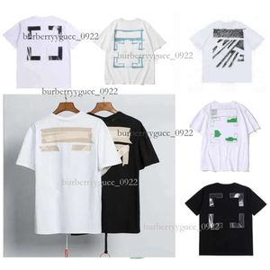 Zomer T-shirt Designersoff T-shirts Losse T-shirts Tops Man Casual S-kleding Streetwear Shorts Mouw Polo's T-shirts S-x Offs Wit voor heren V7