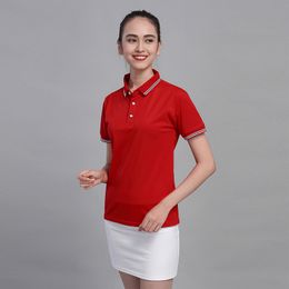 T-shirt d'été Broderie Logo Groupe de travail Vêtements Polo Shirt Cultural Shirting Shirtarket Milket Tea Shop