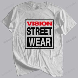 Zomer T-shirt Mannen Merk Teeshirt Vintage Skate Vision Street Wear Tee Shirts Retro Mens Euro Size Tops