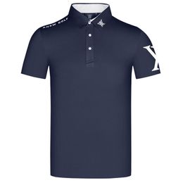 T-shirt d'été hommes manches courtes vêtements de sport de golf chemise d'extérieur S XXL au choix 220712