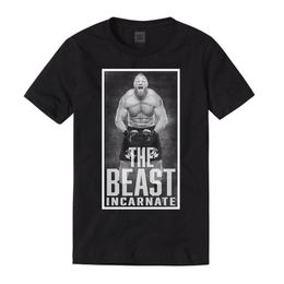 Zomer T -shirt Heren en vrouwen Brock Lesnar The Beast Incarnate Portret "T -shirt oversized Harajuku Children Clothing 220706