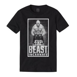 Zomer T -shirt Heren en vrouwen Brock Lesnar The Beast Incarnate Portret 