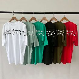 Camiseta de verano Camisas para hombre Camisa polo de diseñador Impresión de letras de espuma 3D Ángel suelto Manga corta Camisetas para hombres y mujeres Camiseta de gran tamaño con manga de murciélago de hip hop