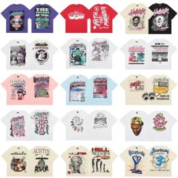 Zomer T-shirt met ronde hals Unieke Alien T-shirts van puur katoen Versleten gewassen voor heren en dames Dunne sport T-shirts met korte mouwen Veelzijdige topkleding