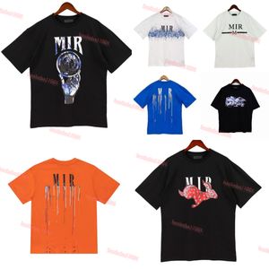 T-shirts d'été Designer T-shirts pour hommes Ink Splash Flow Paint Designers Couples A miri Chemises de luxe à manches courtes Hip Hop Streetwear Amirs Tees # 10