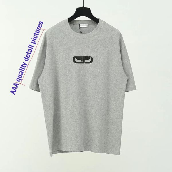 POLO Premium Gris T-Shirt Designer Pull Homme Mode Coton T-Shirt Chemise d'été Grande Taille