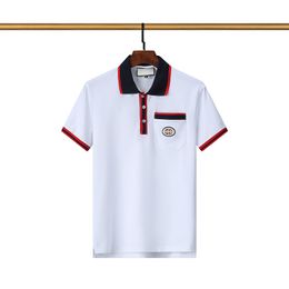 t-shirts d'été polos à manches courtes imprimé Lettre top lâche polo hommes t-shirts causal designer pour homme vêtements Tops M-3XL-F2