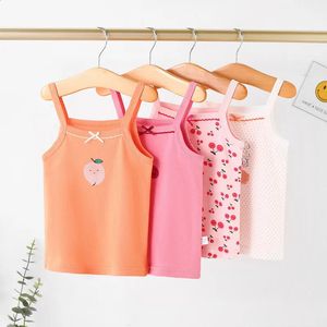 Zomertanktops voor meisjes katoen kinderen onder de onderkant van meerdere stijlen jongens ondergoed tienerbeha kids camisole vesten 10 12y 240329