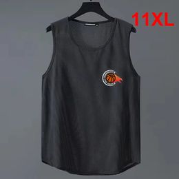 Zomer tanktops mannen plus maat 10xl 11xl basketbalvest Voetbal Solid kleur lopen mannelijk Big 240415