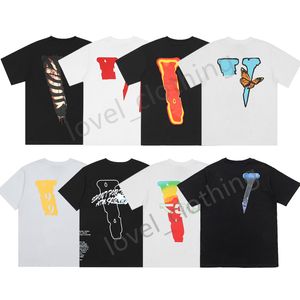 VLONE Summer Tee Designers Mens Women T-Shirts High Street Fashion Loison Offise O Cotons Cotons imprimé Luxurys Trend Lovers Tops Clothing