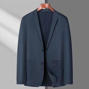 Zomer Dunne herenblazer Ijs Zijde Ademend Stretch Casual Pak 7XL 8XL Plus Size Jasje 6XL Lichtgewicht blazers 145kg 240307