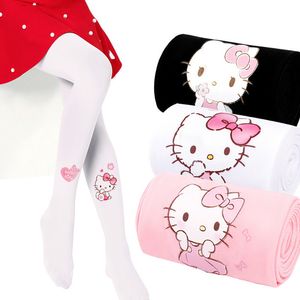 Été Mince Velours Collants Pour Les Filles Chat Mignon De Bande Dessinée Enfants Collants Élastique Enfants Bas De Danse Confort Bébé Filles Collants LJ200921