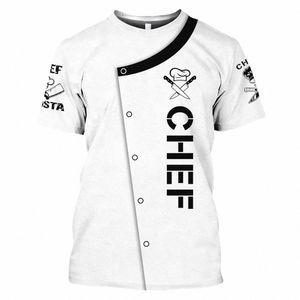 Summer Tide Fi Couteau de chef Photo Hommes T-shirts Casual T-shirts imprimés en 3D Hip Hop Persality Col rond Manches courtes Tops S9Me #