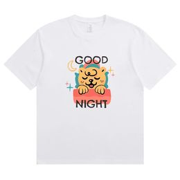 Summer Tiger Cub Moon Good Night Fashion Sports Tshirt HARAJUKU Vêtements graphiques Ship Topdrop Ship 240416