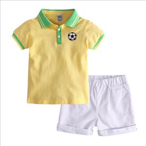 Zomer Peuter Jongens Mode Kleding Sets Baby POLO Shirt + Shorts 2 STUKS Suits Kids Casual Kleding