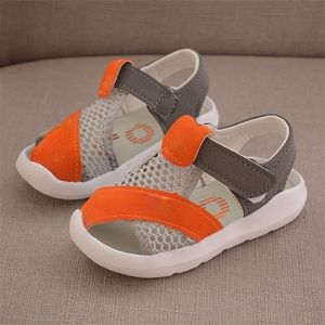 Summer Toddler Sandals for Baby Girl Shoes Color Net Cloth Breathable Boys Sneakers Design Kids Infant Sport Girls Sandals 220630