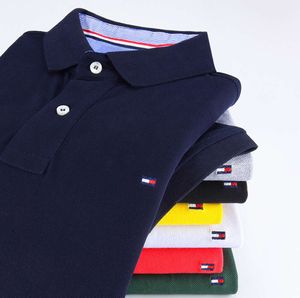 Été TOMMY hommes Tommy Polo coton grand ample à manches courtes t-shirt style décontracté hommes robe chemise456