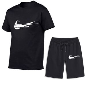 Zomer tracksuit heren basketbal t-shirt designer shirt shirt heren shorts heren t-shirt shorts set sport tweedelige sportkleding merk fitness casual kleding sport top