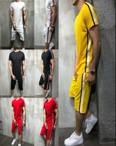 Summer Track Swits Short Set Men039s Fasion Fasion Casual Suits Sportswear Mens2076726