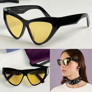 Gafas de sol con forma de ojo de gato tradicional de verano 1294 Gafas de playa logo feel Diseño de letras para hombre Mujer Fiesta de moda Buena calidad Adumbral Lente marrón sólido Tonos