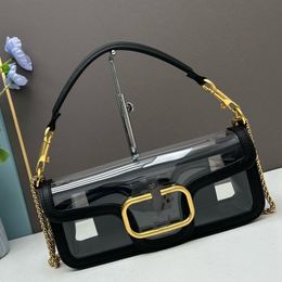 Zomer transparante PVC Jelly Bag modieuze stijl één schouder kleine vierkante tas hoogwaardig veelzijdige eenvoudige onderarmband riemtas