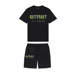 Summer Timpstar Imprimé Cotton Tshirt Setwear Trackuit Men Sportwear Traptar T-shirt et court Mac Tulingzhu pas cher