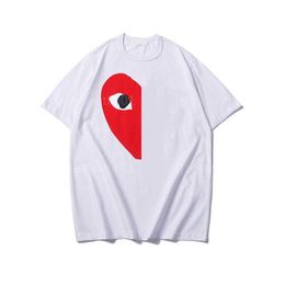 Rood hart shirt heren t -shirt designer t -shirt top katoen mix korte mouwen zomers dagelijkse outfit outdoor recreatie simpel stel casual t shirts voor mannen