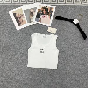 Camiseta de verano para mujer Camiseta de punto Camiseta deportiva de punto Camisetas sin mangas relajadas Camiseta de mujer Top recortada Nuevas camisetas Tops de calidad Chaleco de mujer Camisetas de yoga