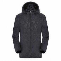 Summer Upf 50+ UV Sun Protecti Peau Manteaux Cam Pluie Veste à capuche Hommes Femmes imperméable ultra-léger coupe-vent vêtements de sport j5UD #