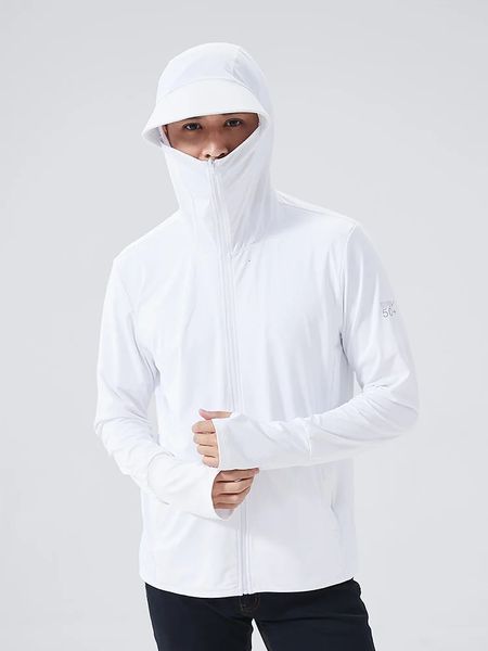 Été UPF 50 UV Protection solaire peau manteaux hommes ultra-léger vêtements de sport vêtements à capuche hommes coupe-vent vestes décontractée 240229