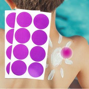 Zomer UV-test papieren sticker met lichtgevoelige kleur veranderende zelfklevende sticker UV Prompt Label Sticker