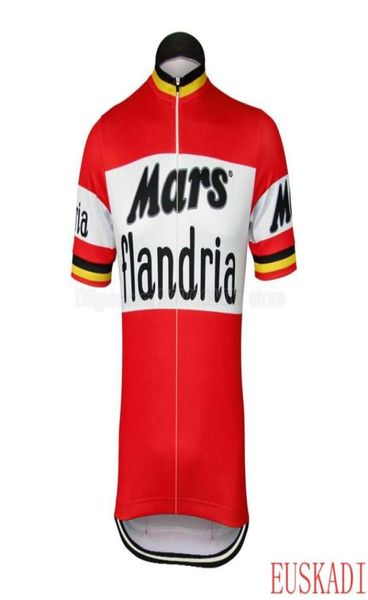 Été Vintage 1971 Belge Men Pro Team Cycling Mars Fndria Cycling Jersey Road Racing Cyclists Wear Retro Jersey Cycle 80315586791219