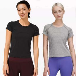 Zomer Vitaliteit Dopamine Zweetabsorberend Ademend Sneldrogend Yoga Hardloopkleding Dames Kleurrijke Sport Korte Mouwen T-shirts 3fkj