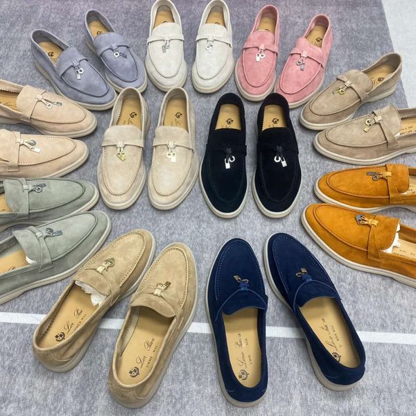 zapatos casuales de tacón plano caminata de verano loro piano hombre tasman mocasines vintage vestido de gamuza zapatilla de zapatillas de cuero genuino de lujo diseñador mocasin slip on regal shoe ghwe