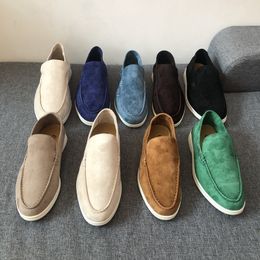 Chaussures de marche d'été LP Mocassins Chaussures décontractées Hommes Femmes Designer Luxury Flats Slip on Thick Sole boucle Flat Trainer