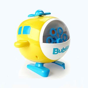 Zomer waterparken kinderen speelgoed helikopter USB verschaffende automatische zeepbel blazen machine (zonder zeepje water) vrij door zee yt199504