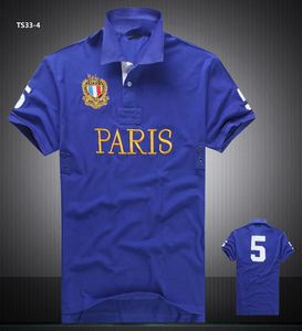 Vente en gros 2116 Été Nouveaux Polos Chemises à manches courtes pour hommes européens et américains Casual Colorblock Coton Grande Taille T-shirts de mode brodés S-2XL
