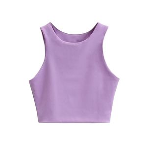 Été blanc crop tops femmes sexy réservoir pour vintage mignon femme top rose s vêtements 220325