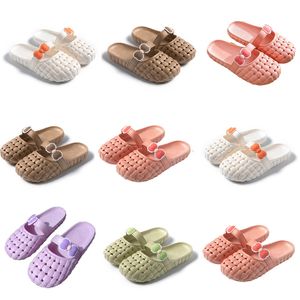 Femmes blanches d'été pour les pantoufles de produits neufs de créateurs roses verts orange baotou inférieur arc pantoufles sandals mode-05 folies folies