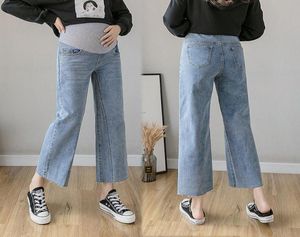 Zomer Wijd been loslopende broek Denim Zwangerschaps jeans buikbroek kleding voor zwangere vrouwen zwangerschap werkbodems4950700