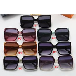 Verano mujer moda Ciclismo gafas de sol hombre Cuadrado Conducción Gafas montar viento Fresco sol glasse damas modelo rojo becah vidrio marco grande Rectángulo 7 colores