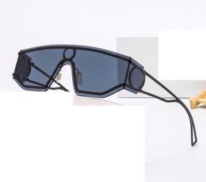 été femme métal Mode extérieur conduite lunettes de soleil dames Transparent, océan lentille unisexe Lunettes de soleil lettre impression Cyclisme, voyage brise-vent lunettes