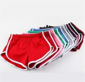 Zomer dames bikershorts plus maat S-3XL hotshorts Casual effen kleur bikershorts Sexy snoepkleurige korte broek zomer strandkleding DHL 4585