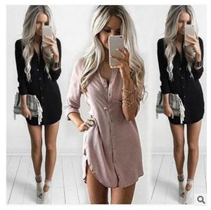 Vrouwen Lange Mouw Casual Top Ontwerpen Blouses Burst Sexy Slanke Basis Shirt Kleine V-hals Button Shirts Dames Tops Kleding Lente