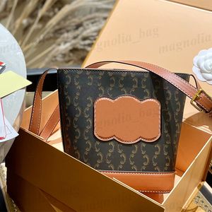 Zomer dames emmer trekstring schoudertassen luxe crossbody dames handtassen portemonnees 7colors bakken met doos