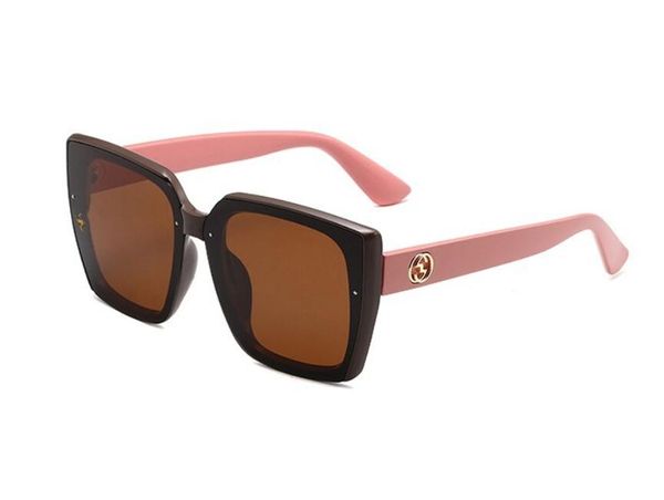 ÉTÉ Femmes mode rose brwon Lunettes de soleil dames uv mode Black Eyewear plage Lunettes de soleil homme coupe-vent conduite Lunettes de soleil bateau libre