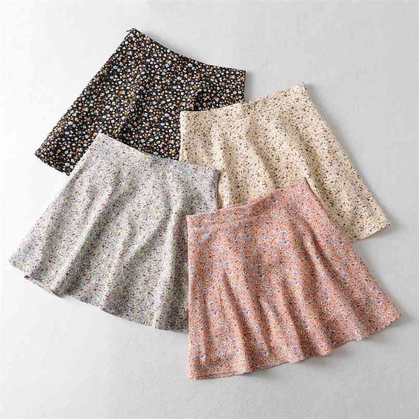 Mini jupe à imprimé floral pour femmes d'été Flippy en patineuse 210529